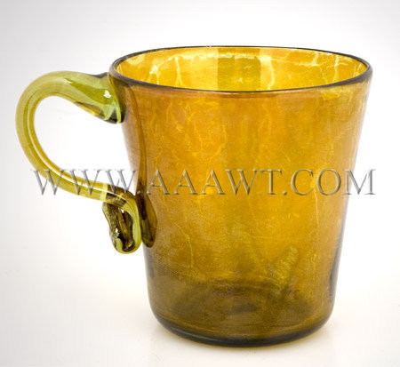 Blown Handled Cup
Midwest...circa 1830-1850
Possibly Ohio, entire view